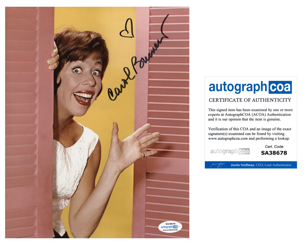 CAROL BURNETT SIGNED 8X10 Photo Poster painting AUTOGRAPHED CAROL BURNETT SHOW 2