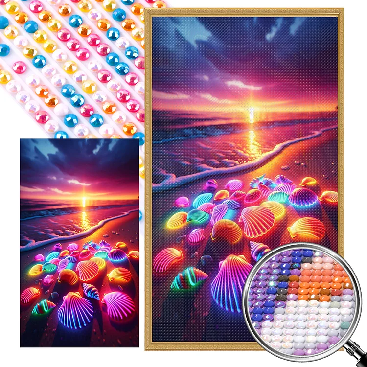 Seaside Scenery - Full AB Round Drill Diamond Painting - 40*70CM(Picture)