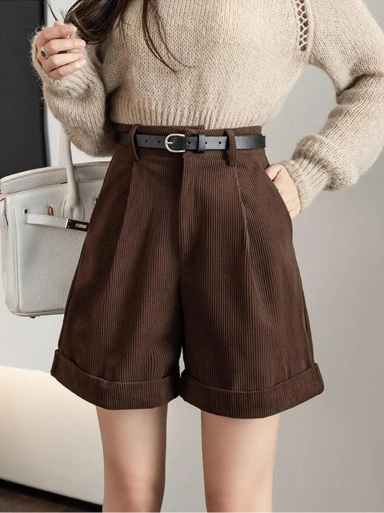 Brownm Academia High Waist Shorts