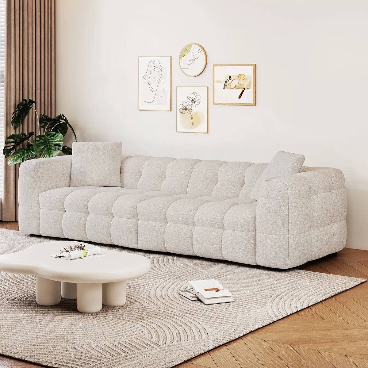 Marshmallow Chenille Sofa — Product view
