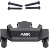 AMK RC Link Riser, CNC Aluminum Rear Link Riser for 1/10 RC Crawler Axial Capra 1.9 Unlimited Trail Buggy Currie F9 SuperShafty CP44 Portal Axle Upgrade (Black Link Riser)