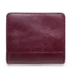 Fashion top layer cowhide ladies wallet trend small card holder