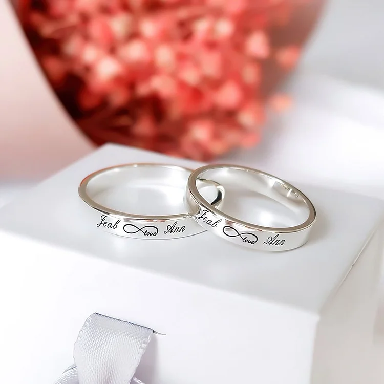 Pinky promise online engraved ring