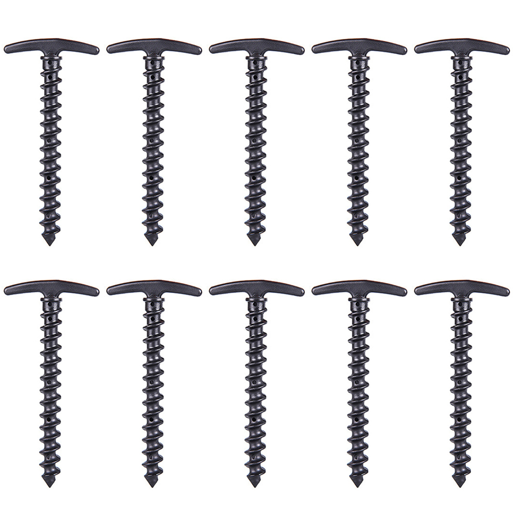 

10pcs Outdoor Camping Peg Ground Nails Screw Stakes Hiking Tent Stakes Pins, 501 Original