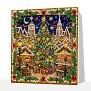 Xmas  Village Framed Special Shape Diamond Painting Kit 25x25cm