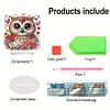 DIY Love Owl Acrylic Special Shape Diamond Painting Desktop Ornaments