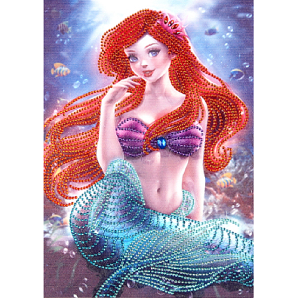 

Mermaid Girl - Special Shaped Diamond Painting - 30*40CM, 501 Original