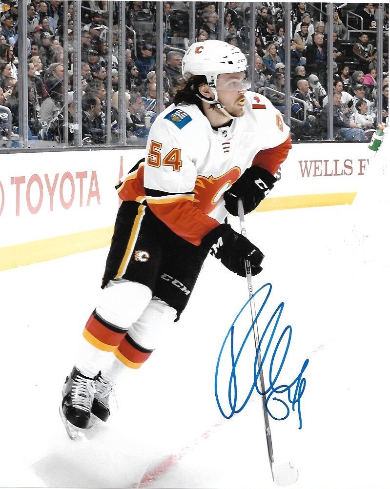 Calgary Flames Rasmus Andersson Autographed Signed 8x10 NHL Photo Poster painting COA #4