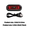 Motorcycle Helmet Safety Light USB Rechargeable Multi-Mode Flashing Helmet Light High Visibility Compact for Motorcycle Bike
