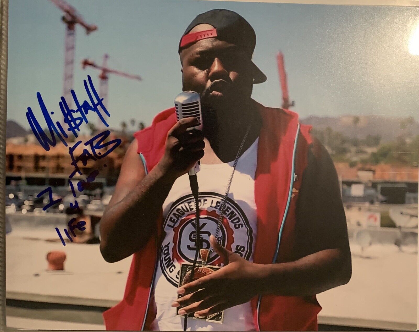 Mistah F.A.B. Signed 8x10 Photo Poster painting Pic Auto Bay Area Rapper