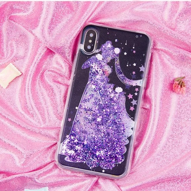 Sailor Moon Serenity Quicksand Liquid Glitter Phone Case  SP1812509