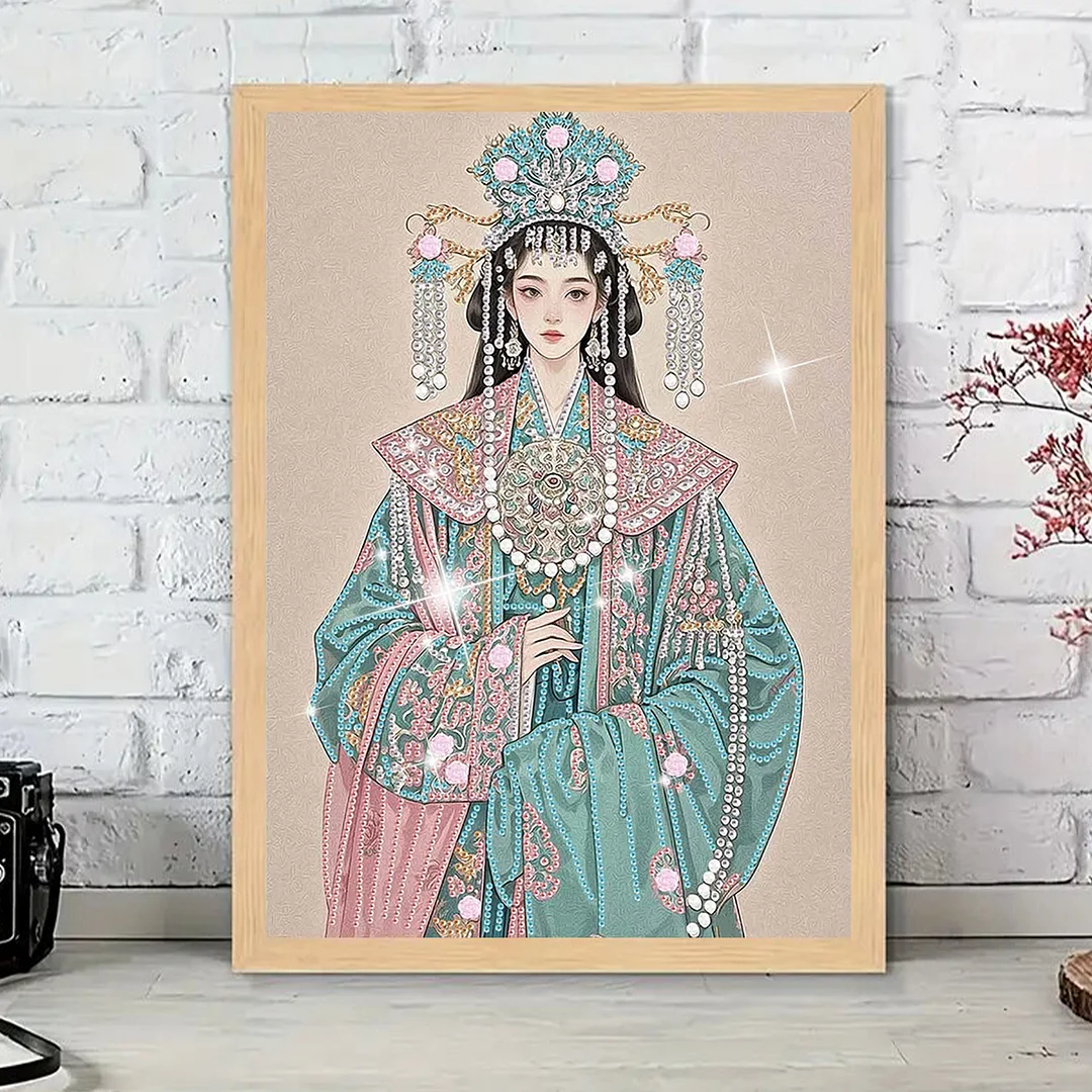 Diamond Painting - Partial Special Shaped Drill - Noble Lady(Canvas|30x40cm)