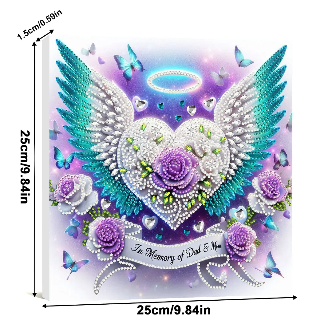 DIY Special Shape Drill Pearl Gem Diamond Art Painting Kit with Frame 9.84x9.84in Art Craft Pearl Diamond Painting for Adults Beginners Home Decor (BK37)