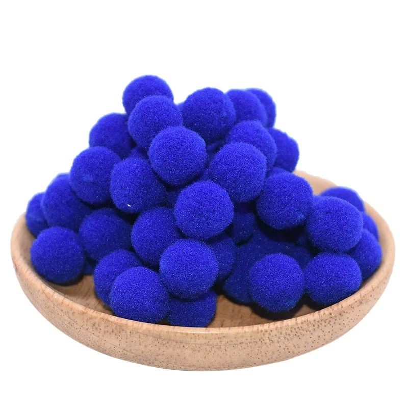 Plush Pompom 15mm 20mm 25mm Soft Pompones Fluffy Plush Balls Pom Poms Furball DIY Handmade Craft Material weeding home Decor
