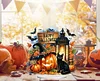 Diamond Painting Pumpkin Halloween Cat Table Top Ornament Kits for Home Office