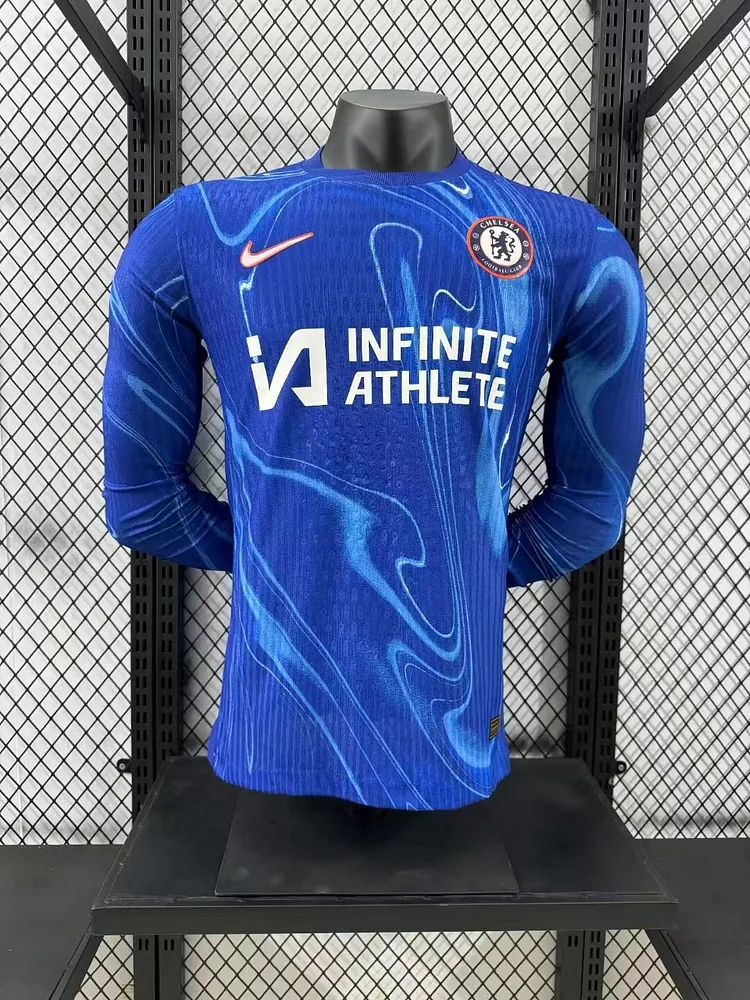 2024-25 Chelsea Home Long Sleeve Shirt - Authentic