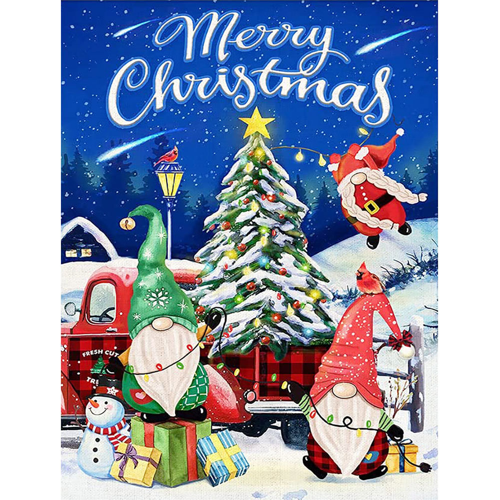 

Christmas Goblin - Round Drill Diamond Painting - 30*40CM, 501 Original