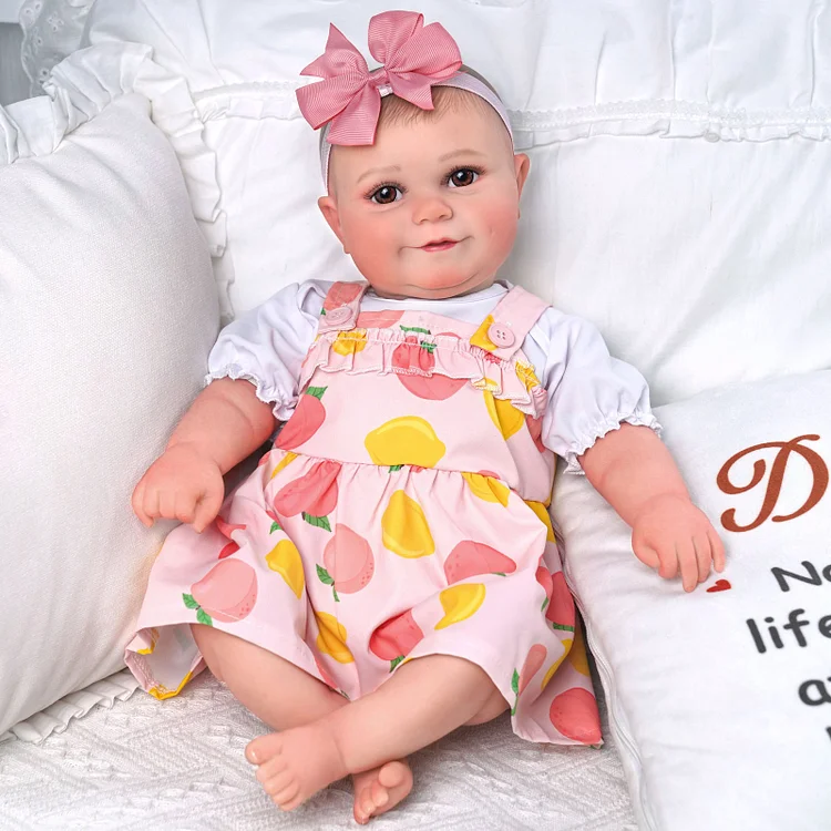 Babeside Maddy 20'' Realistic Reborn Baby Doll Girl Smiling Pink Flowers
