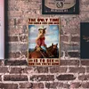 The Only Time You Should Ever Look Back - Vintage Metal Signs - 20*30cm/30*40cm - Western