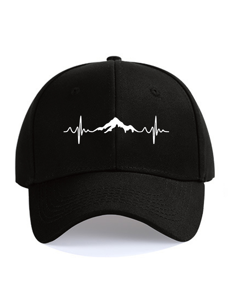 Mountain Heartbeat Printed Cap