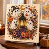 Kit de peinture en perles en diamant encadr&eacute; pour fant&ocirc;mes d&rsquo;Halloween DIY 20x20cm