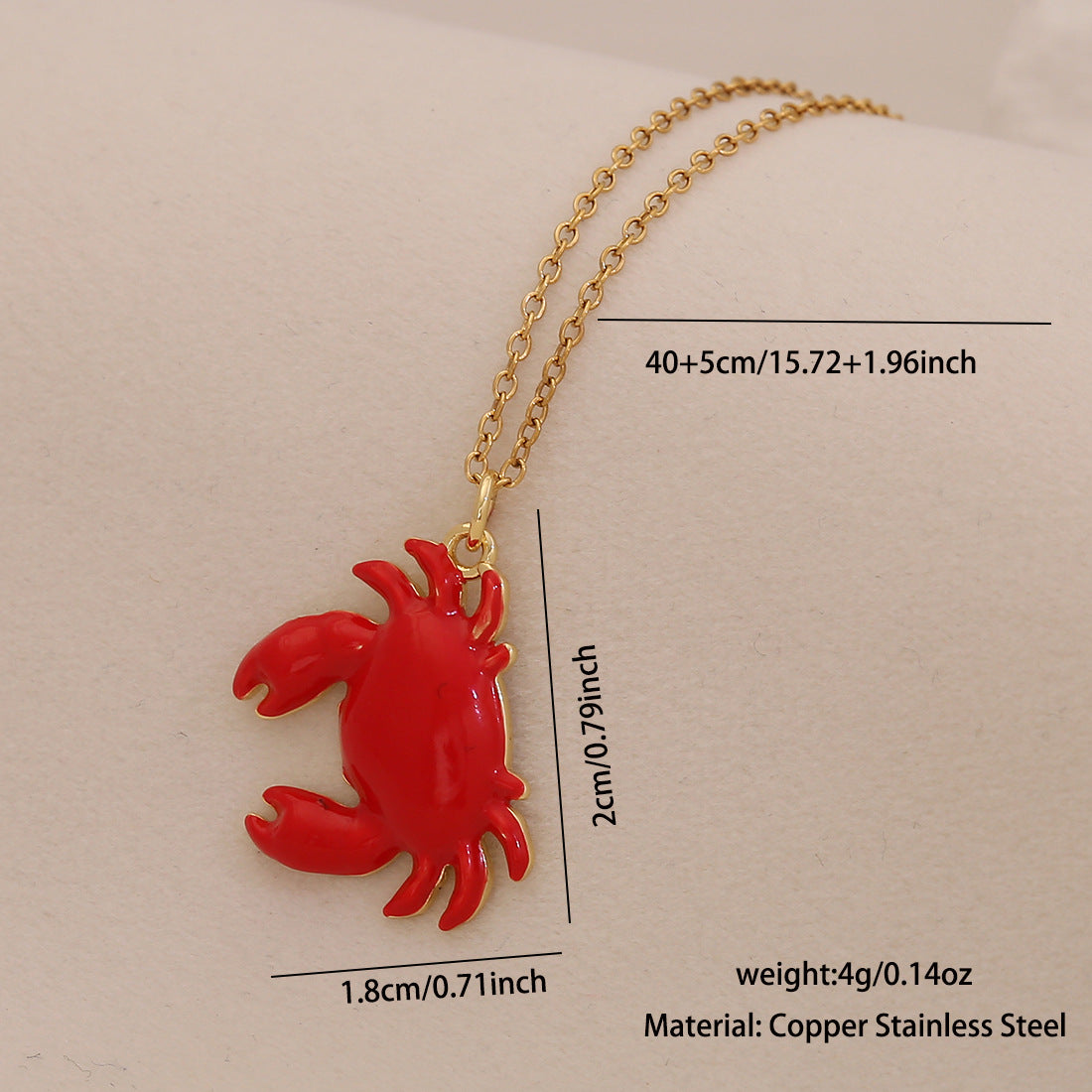 Oil Dripping Conch Starfish Pendant Necklace Beach Holiday Metal Stainless Steel Necklace N1555