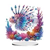 DIY Lionfish Acrylic Diamond Painting Desktop Ornaments