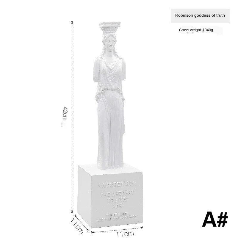 Architecture Model Roman Column Greek Temple Building Model Home Decoration European Decorative Plaster Pillar Resin Sculpture
