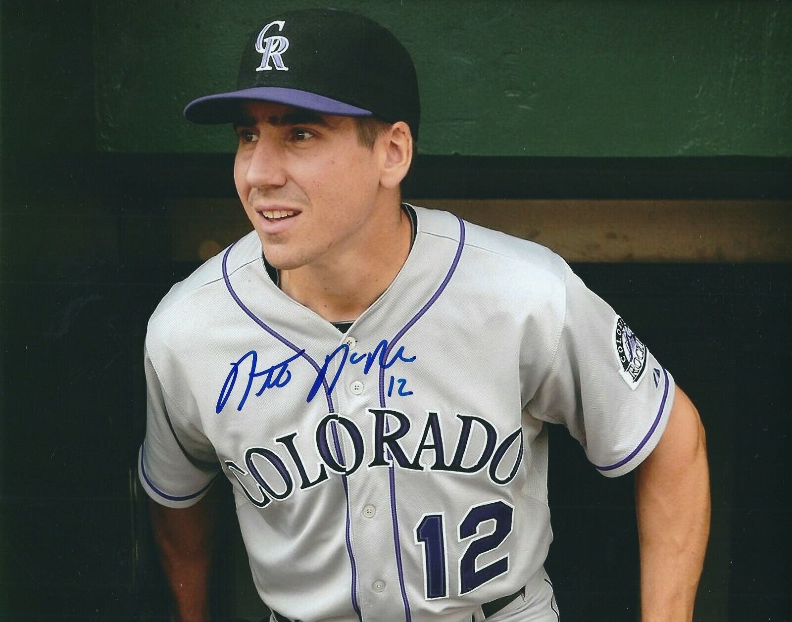 Signed 8x10 MATT MCBRIDE Colorado Rockies Autographed Photo Poster painting- COA