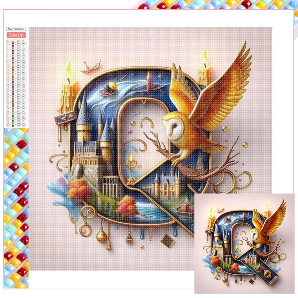 Diamond Painting - Full Square Drill - Harry Potter Letters(Canvas|35*35cm)