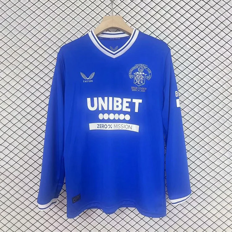 24-25 Rangers 125th Anniversary Long Sleeve Football Jersey