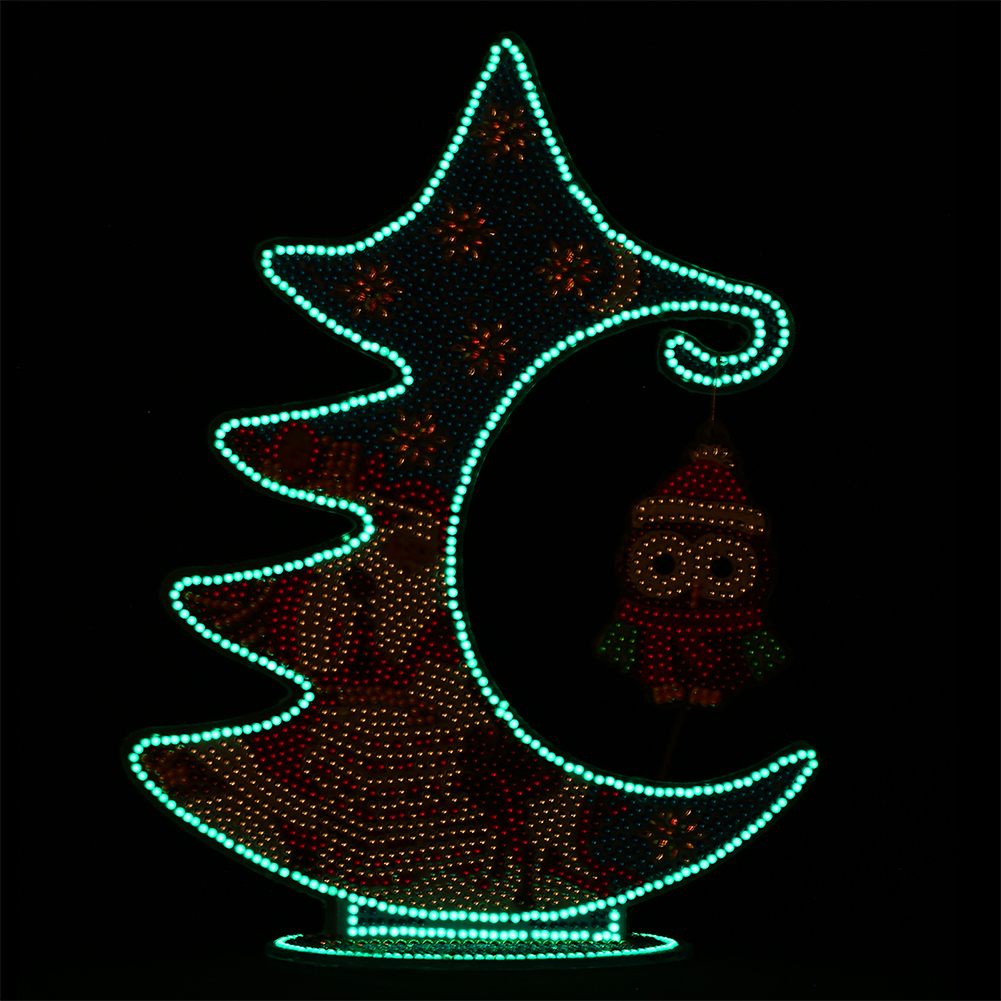 Luminous Christmas Tree Special Shape Diamond Painting Ornament Kit (DZ687)