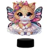 Schmetterling Katze Nachtlicht doppelseitig - 5d DIY Bastellampe