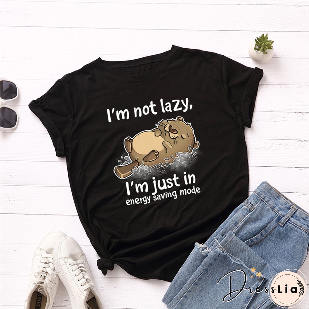 100% Cotton Summer Women TShirt Lovely Cat Letter Print Graphic T Shirt O Neck Short Sleeve Female Tee Shirts Casual Tops