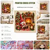 Stamped Cross Stitch Kit for Adults Gnome Cross Stitch 11CT 45x45cm tapestrymarket