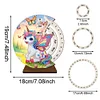 DIY Special Shape Garden Horse Diamond Painting Spinning Calendar Kit