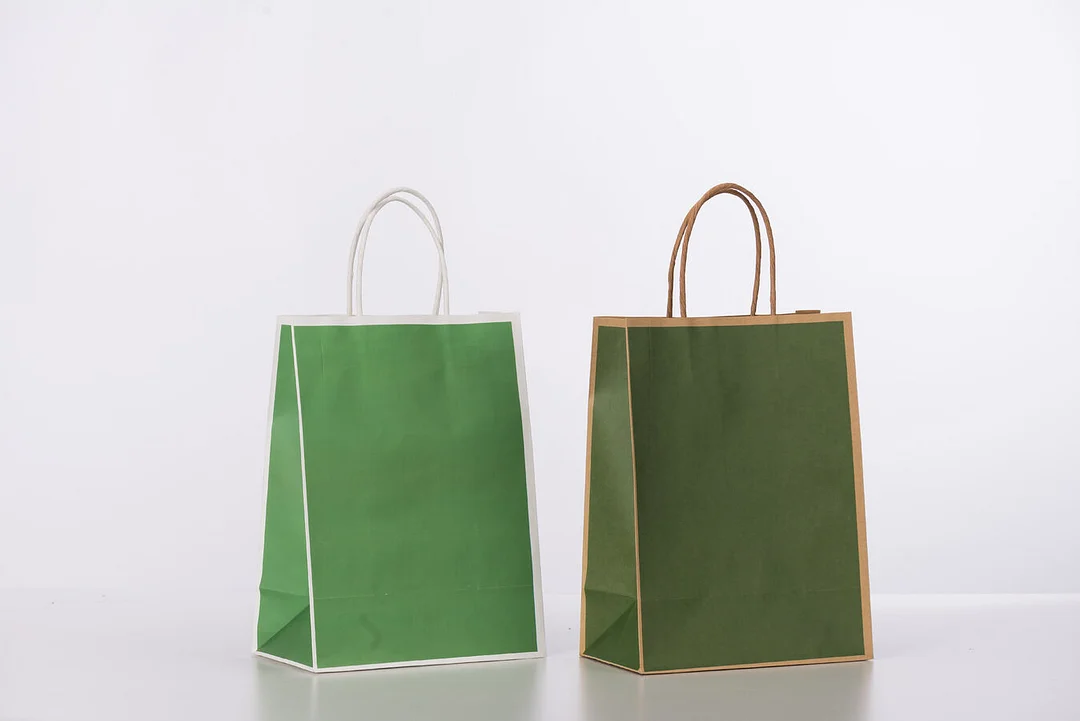 Green Kraft Paper Bags