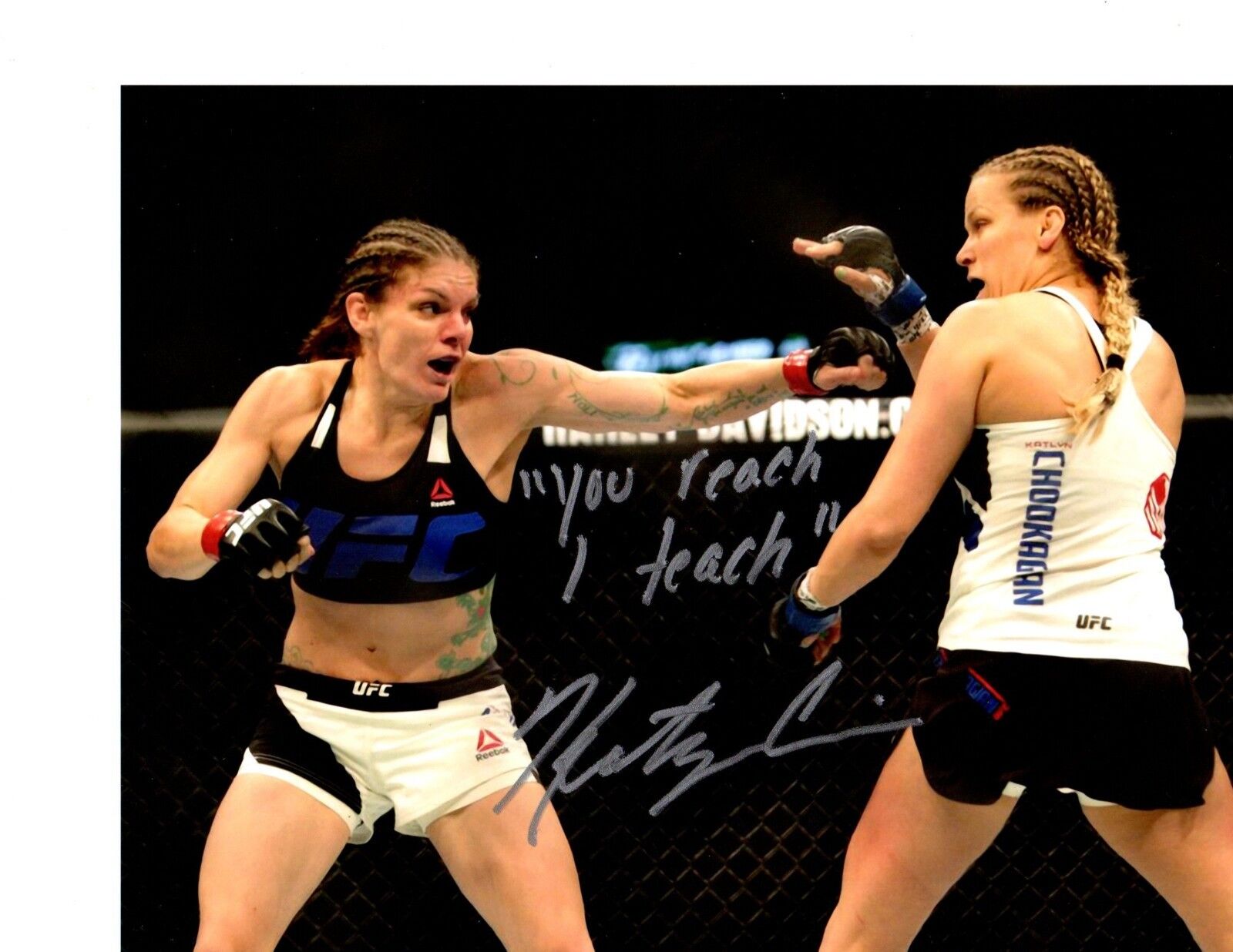 Katlyn Chookagian autographed signed UFC 8x10 Photo Poster painting w/ COA