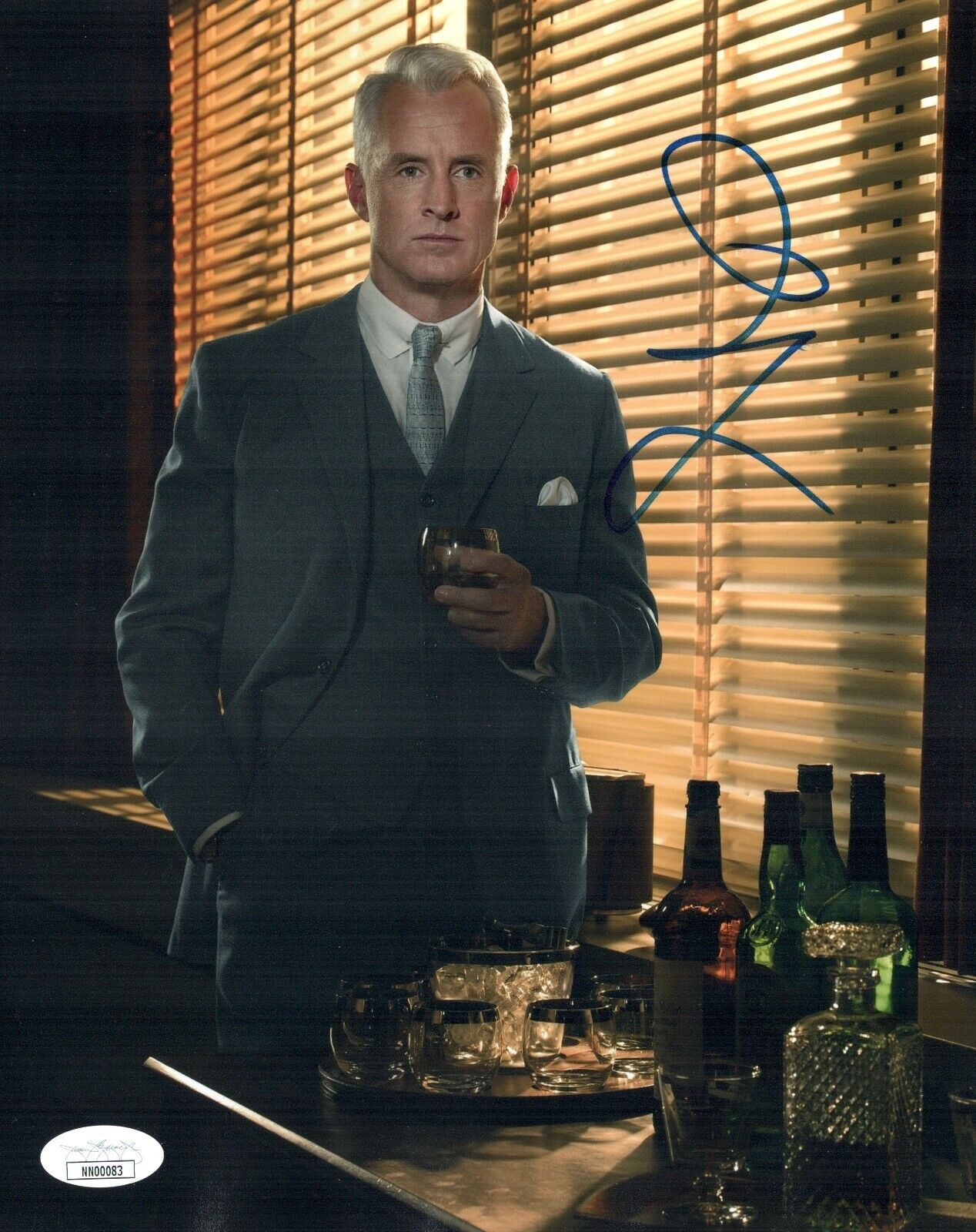 JOHN SLATTERY Signed MAD MEN / AVENGERS' H. STARK 8x10 Photo Poster painting Autograph JSA COA