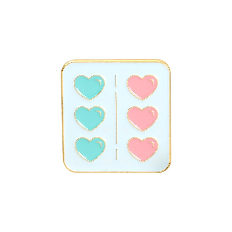 Cartoon Style Pin Capsule Medicine Bottle Alloy Stoving Varnish Unisex Brooches