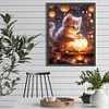 Diamond Painting-DIY Full Round Drill Cute Cat
