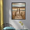 Beach - 18CT Stamped Cross Stitch - 36*46cm - Natural