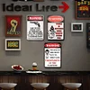 3pcs - Warning Shot - Warning Vintage Metal  Signs(8*12Inch) 