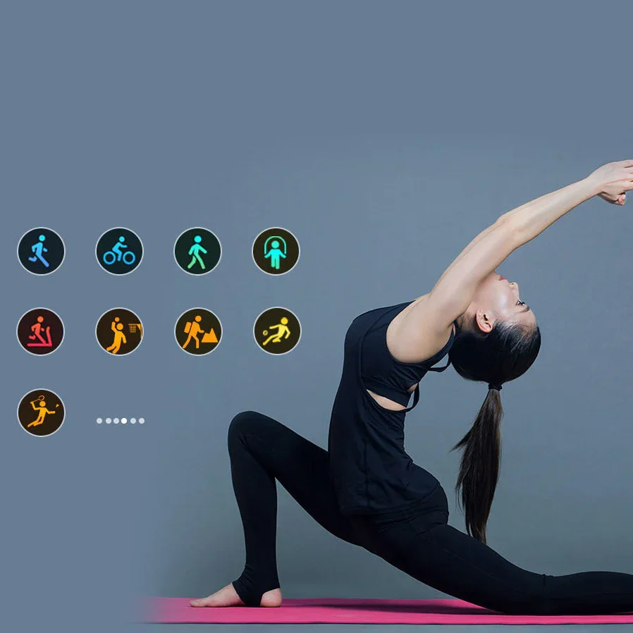 Smart Watch Sports Health Life Waterproof Heart Rate Monitoring