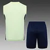 2025/2026 Real Madrid Pre-Match Training Light Green Vest+Shorts Football1:1 Thai Quality