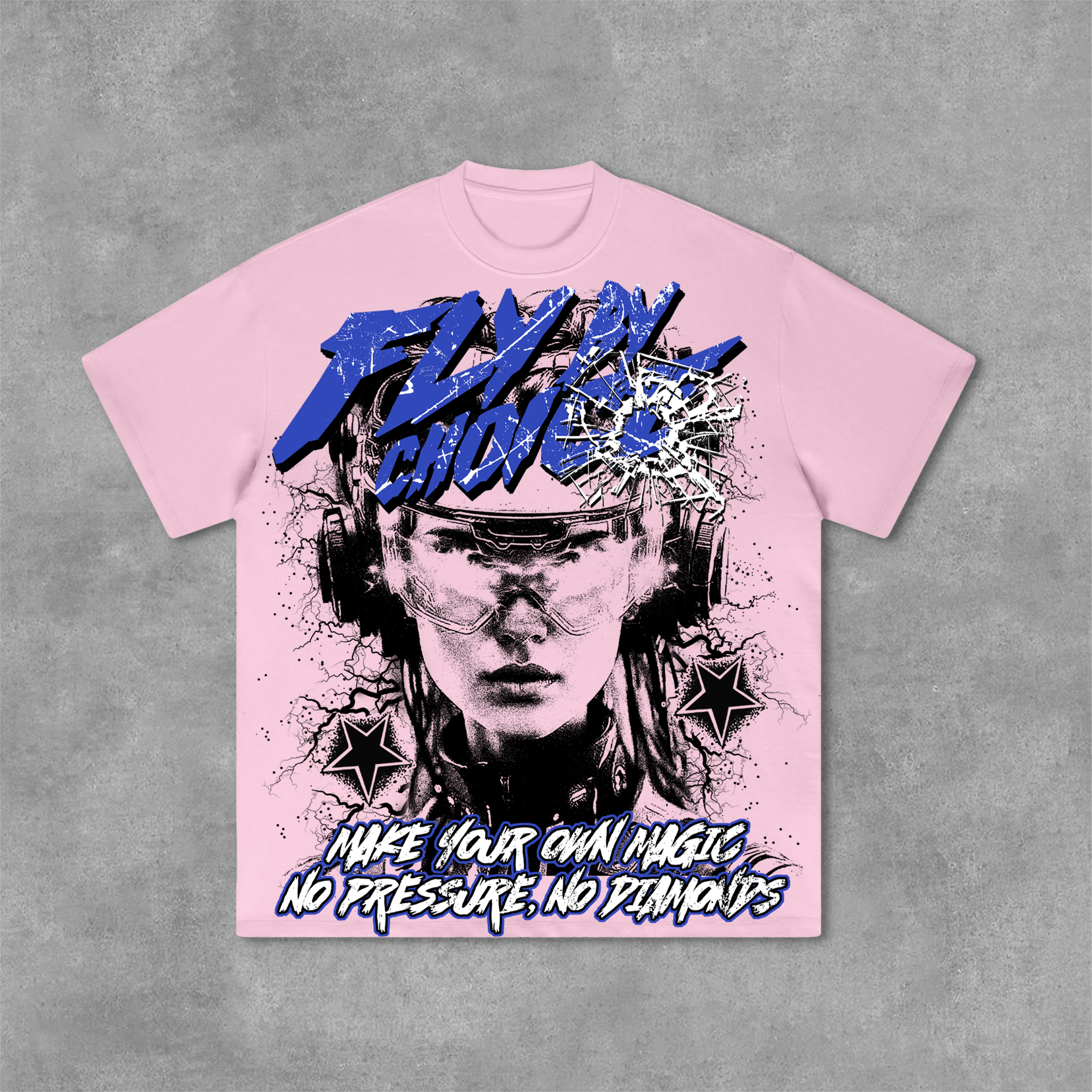 Fly By Choice Graphic Print Casual Cotton T-Shirt