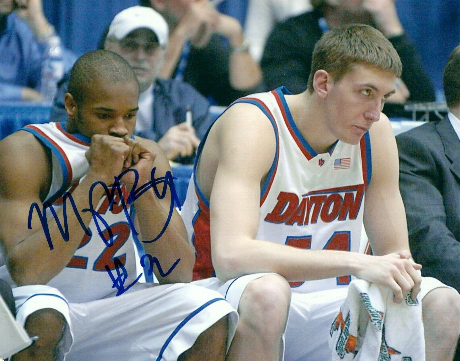 Marques Bennett NCAA College Dayton Hand Signed Autograph 8x10 Photo Poster painting