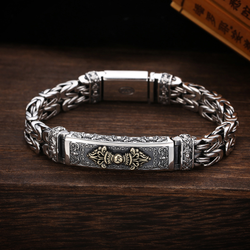 925 Sterling silver original hip hop character bracelet