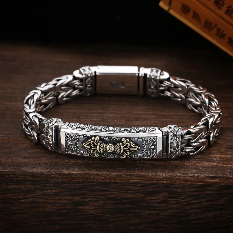 925 Silver original hip hop character bracelet