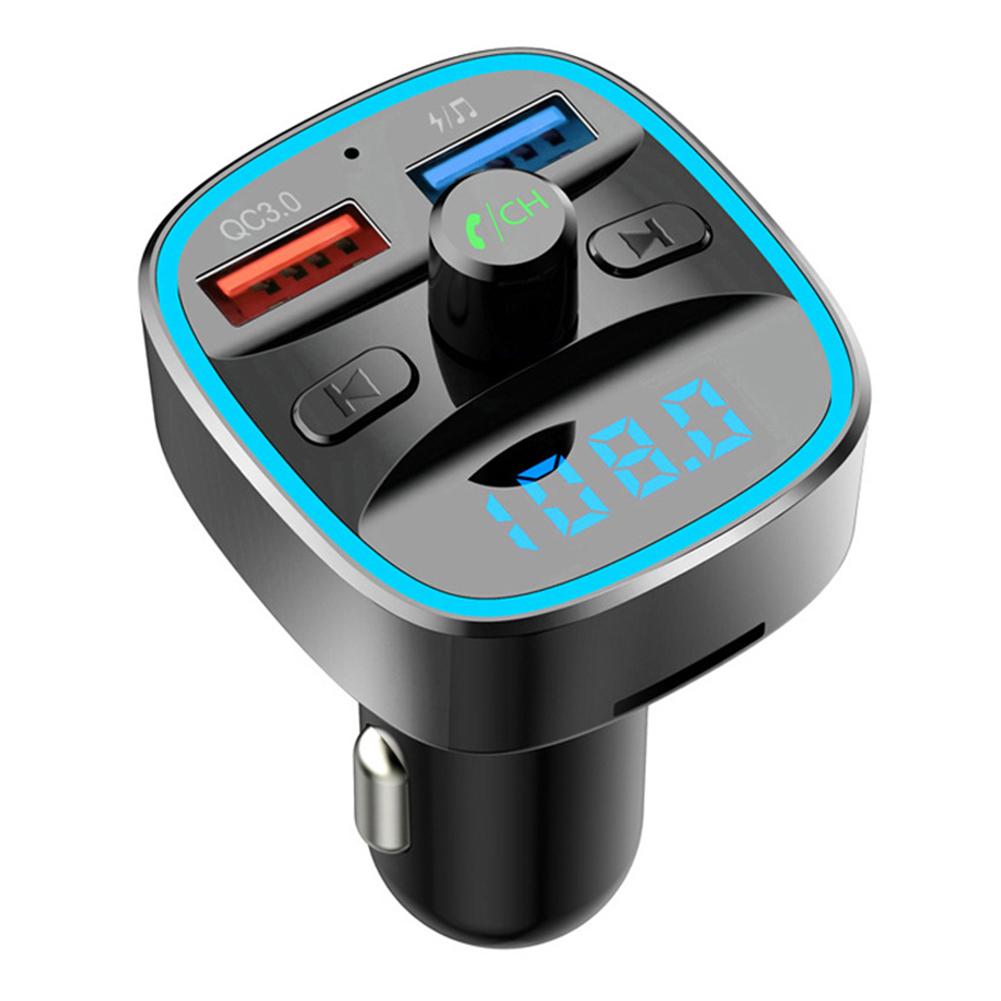 

T25S 2 USB Car Bluetooth Adapter QC3.0 FM Transmitter Receiver MP3 Player, 501 Original